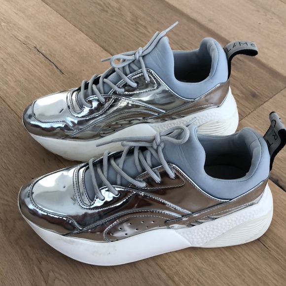 stella mccartney silver sneakers